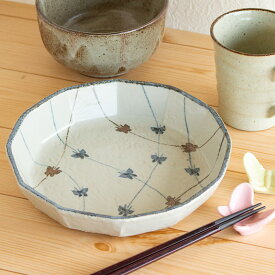 【アウトレット】二色蝶々 十二角 6.5 鉢 / 和食器 食器 変形皿 浅鉢 深皿