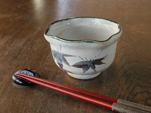 【アウトレット】サビ絵入 角小鉢 / 小鉢 和食器 美濃焼 手描き 日本製 業務用 家庭用 和え物 酢の物 副菜