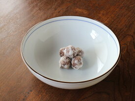【アウトレット】茶線青白磁 サラダボウル 16cm / 中鉢 スープボウル 煮物鉢