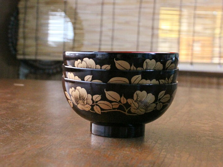 楽天市場】【アウトレット】山茶花 塗り椀 / お椀 汁椀 漆器 お味噌汁 