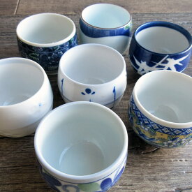 【アウトレット】当店おまかせ 玉湯呑（色柄おまかせ） / 業務用 湯呑 玉湯飲み 和風 渋い かわいい 美濃焼 おまかせ ガチャ 福袋 玉煎茶 煎茶碗 ゆのみ