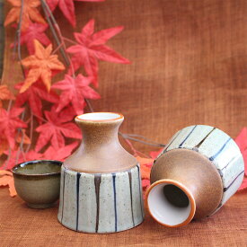 【アウトレット】粉引 二色十草 分銅型 蕎麦徳利 [幅8×H9.8cm] / 食器 酒器 蕎麦徳利 徳利 とっくり 汁入 そばつゆ 蕎麦 和柄 御本手 十草 おしゃれ かわいい 素朴 日本製 美濃焼 アウトレット 安い