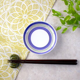 【アウトレット】青紫金ライン 3.0皿 / 和食器 和食 小皿 取り皿 アウトレット食器 上絵 青紫 金 和風