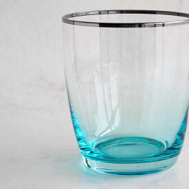 【アウトレット】カラー ロックグラス（ブルー・ピンク選択） / ウィスキー ハイボール グラス ガラスコップ タンブラー