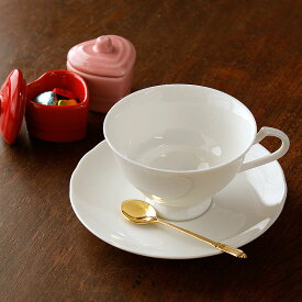 【アウトレット】オシャレ 高台 ニューボン カップ&ソーサー ※伏せ焼 / コーヒー 紅茶 白 ニューボン 乳白色 碗皿