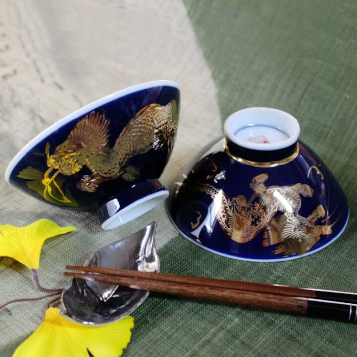楽天市場】【アウトレット】瑠璃金龍 レトロ 中平 お茶碗 ※タイプ2種 