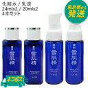 【4本セット】【ネコポス】コーセー 薬用雪肌精 化粧水 24ml×2 / 薬用雪肌精 乳液 20ml×2 計4本セット [KOSE みずみずしい しっとり エンリッチ スキンケア ミニサイズ 旅行 トラベル メール便 ポスト投函]