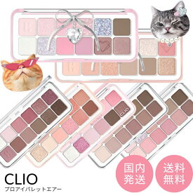 CLIO プロアイパレット エアー 01〜12 , 101 全9種類 【国内発送】【ネコポス】[クリオ アイシャドウ エア AIR 12色パレット シール付き ステッカー パーソナルカラー ニャン生逆転 ショッピングチーズ クリスタルポウ ポー フルーツ クリスマス ホリデー 限定 韓国コスメ]
