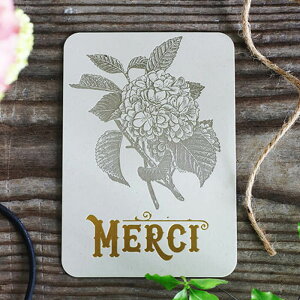 J[h Hortensia LetterPress // bZ[WJ[h |XgJ[h MtgJ[h A[g tX  TO[X