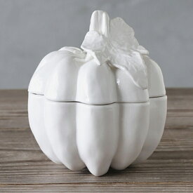 ELIOS PUMPKINポット ホワイト // エリオス H15cm イタリア 陶器 白 フレンチシック サラグレース