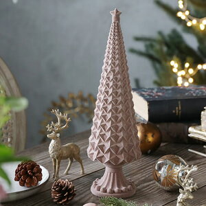 ≪40%OFF≫ クリスマスツリー H パウダー 34.5cm Lene Bjerre // クリスマス 置物 置き物 飾り 装飾 マット ピンク 小道具 撮影 ディスプレイ クリスマス ツリー オブジェ 北欧 インテリア おしゃれ
