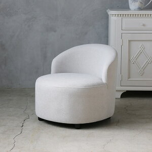 コンフォートソファ Classic Laura // ホワイト 白 シングルソファ ソファ シングル ソファー チェア ハイバック 1人掛け 椅子 一人用 ファブリック リビング 寝室 布地 シンプル モダン フレンチ