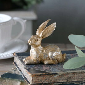 ラビット F シャンパン シルバー // うさぎ ウサギ 置物 置き物 飾り 装飾 小道具 撮影 ディスプレイ オブジェ 小さい 伏せ コンパクト パーティー 玄関 イースター ハロウィン クリスマス 春 夏 秋 冬 雑貨 ゴールド 金 かわいい おしゃれ