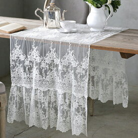 テーブルランナー オフホワイト Chez moi Provenza // シェモア レース ナイロン60%、コットン40% テーブルセンター テーブルクロス テーブルマット ランチョンマット イタリア サラグレース
