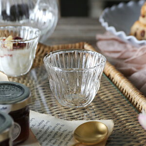 ガラスカップ Lulu B // ガラス コップ グラス 冷茶グラス 日本酒グラス 湯呑 湯呑み 茶器 お茶 冷茶 耐熱ガラス 猪口 お猪口 小鉢 カップ 料理 和食 割烹 料亭 小さい器 耐熱 ギフト プレゼント