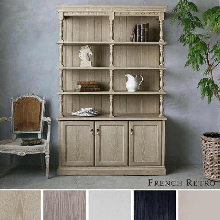 楽天市場】《5%OFF》 シェルフ キャビネット FRENCH RETRO 