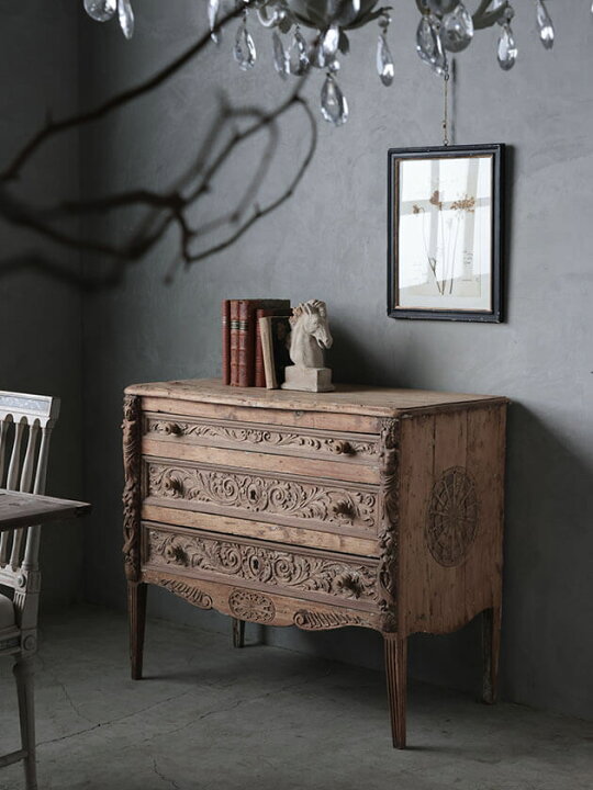 楽天市場】ウッドチェスト Gustavian Antique // 北欧 アンティーク 