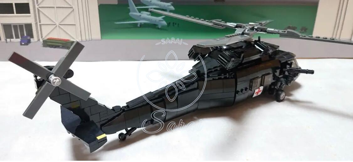 【楽天市場】ヘリコプター レゴ 互換 ブロック UH-60 ブラック