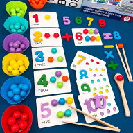 【楽天ランキング1～3位獲得実績あり】 知育玩具 モンテッソーリ 教具 さんすう 計算 学習 セット 勉強 …