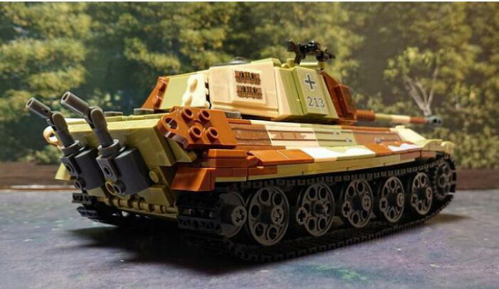 楽天市場】LEGO レゴ 互換 ブロック 模型 重戦車 ティーガー2 ドイツ軍 