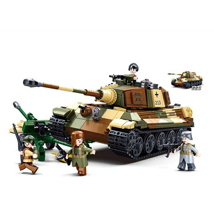 楽天市場】LEGO レゴ 互換 ブロック 模型 重戦車 ティーガー2 ドイツ軍 