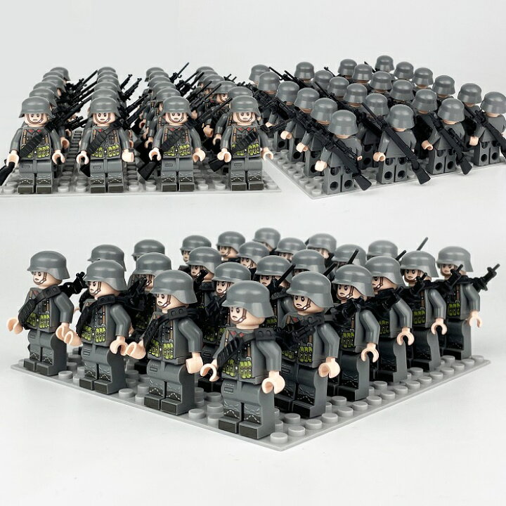 楽天市場】LEGO レゴ 互換 ブロック ミニフィグ ドイツ軍 方陣 24体 