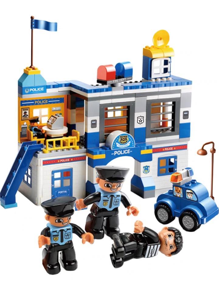楽天市場】LEGO レゴ デュプロ 互換 ブロック 警察署 大容量セット 167