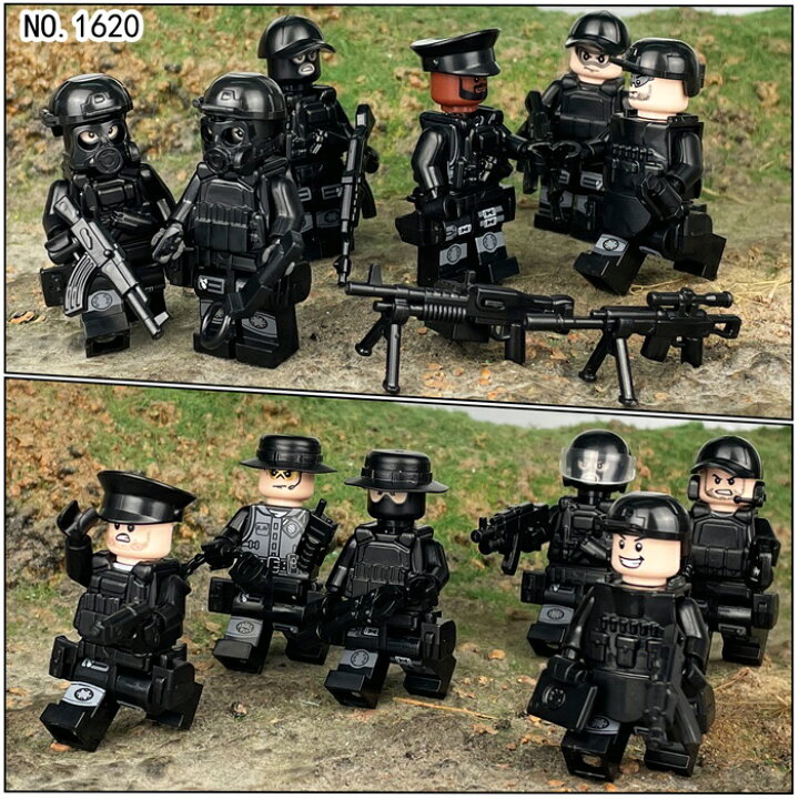 楽天市場】レゴ 互換 LEGO ブロック SWAT 警察 特殊部隊 22体セット 