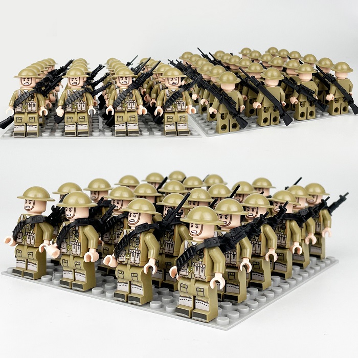 楽天市場】LEGO レゴ 互換 ブロック ミニフィグ イギリス軍 方陣 24体