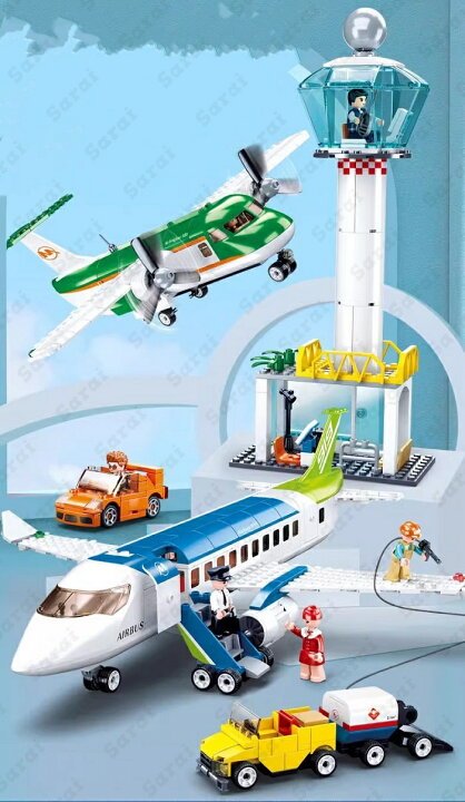 楽天市場】LEGO レゴ 互換 ブロック 空港大容量セット 航空機2機 管制 