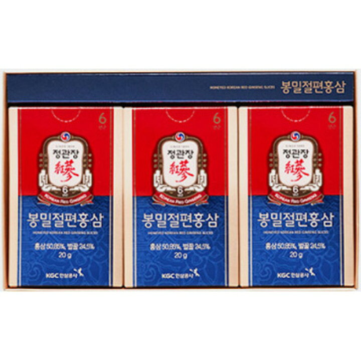 楽天市場】正官庄 高麗人参 蜂蜜切片紅参 120g(20g×6箱) 蜂蜜紅参切片 