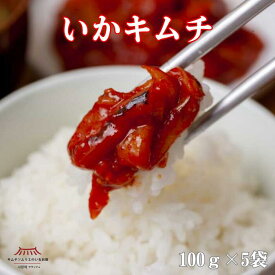 【まとめ買い】いかキムチ100g×5袋セット お買い得 お徳用 いかキムチ イカ いかの塩辛 本場 韓国 海鮮 贅沢 発酵 腸活 伝統製法 手仕込み 旨辛 おつまみ ご飯のお供 おつまみ ギフト お歳暮 サランチェ キムチソムリエ 第一物産