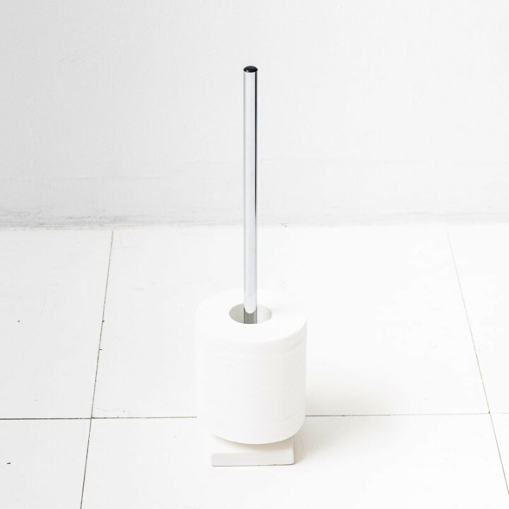 楽天市場】陶器製のスタンド型のトイレットペーパー収納｜シンプルな 