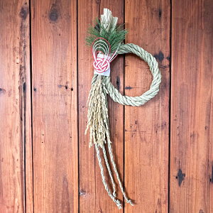 【OUTLET 半額】しめ縄 おしゃれ お正月飾り しめ飾り しめ縄リース リース 玄関飾り 正月飾り ナチュラル お正月シンプル 玄関 年賀 ドア飾り 年末年始 新年 サラサデザイン sarasa design 【アウ