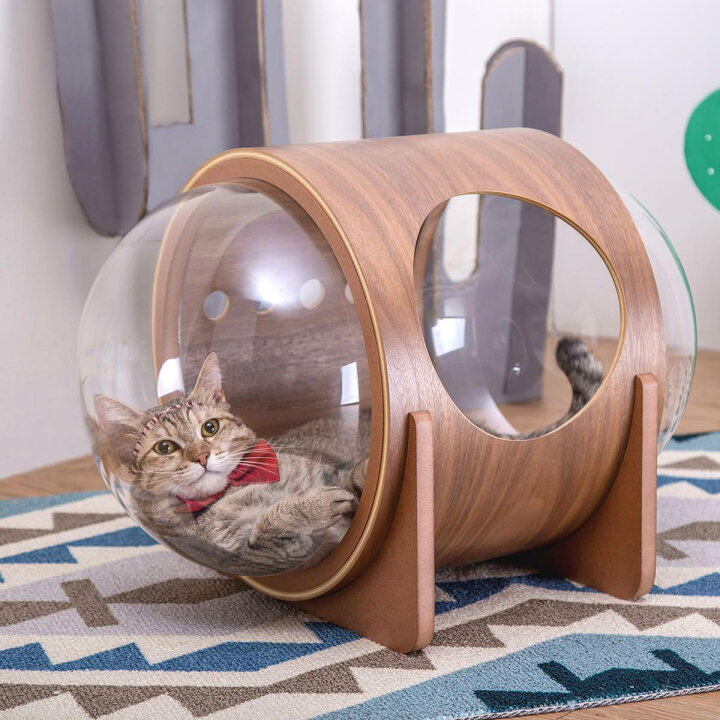 楽天市場 My Zoo 猫ハウス 猫 ベッド 木製 猫家具 ねこ ネコ かわいい おしゃれ Myzoo マイズー 宇宙船アルファ ネコハウス Sl Pt Sarasa Design Store