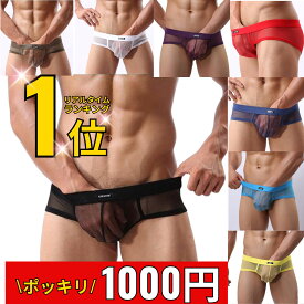 【楽天1位】 メンズ セクシー パンツ ブリーフ メッシュ ビキニ スケスケ 男性下着 男 パンツ アンダー アンダーウェア メッシュパンツ 通気性 伸縮性 涼しい ムレ防止
