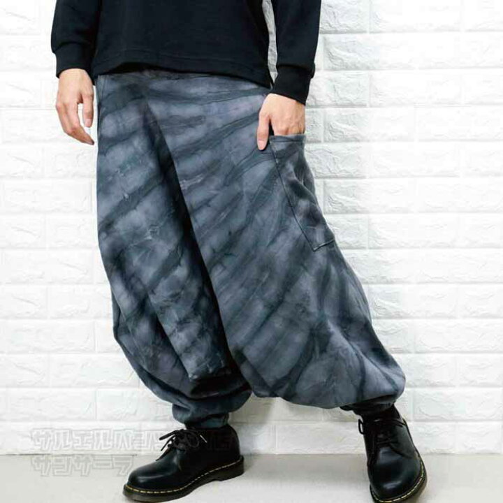 楽天市場】裏起毛 タイダイ 染め 柄 サルエルパンツ 秋 冬 スウェット 