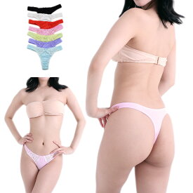 レース＆SSS Tバック ショーツ スーパーローライズ パンティ セクシー 下着 ランジェリー レディース 女性用 ラポーム La-Pomme 321121