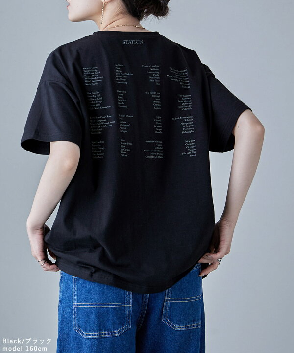 楽天市場】バックロゴビッグシルエットTシャツ トップス Tシャツ  