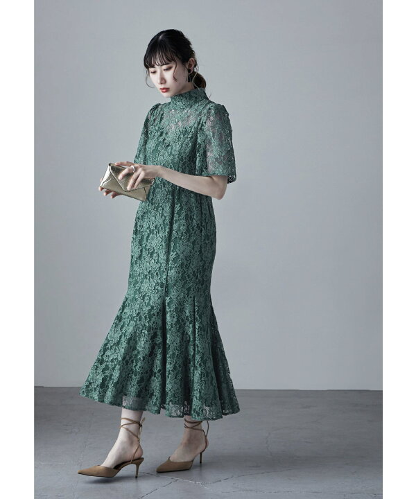 楽天市場】レースマーメイドラインドレス ワンピ ワンピース ドレス  