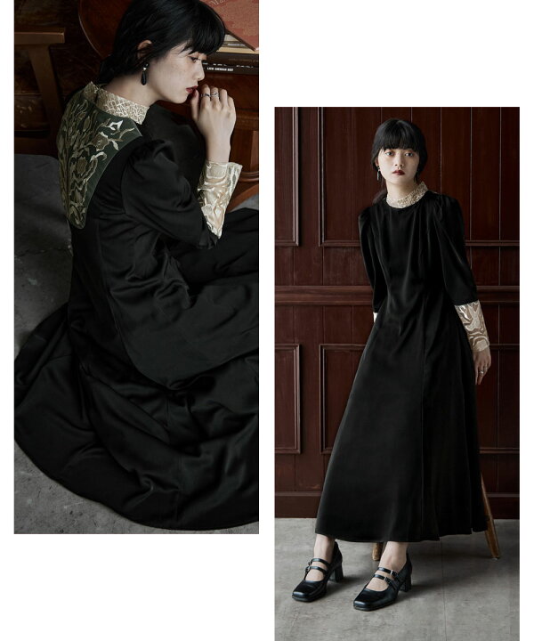 楽天市場】【全品10%オフクーポン！】バック刺繍フレアドレス  