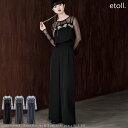 3piece刺繍リボンビスチェ＆タックワイドパンツセットアップ パンツドレス セットアップ 刺繍 パンツ キャミソール ビ…