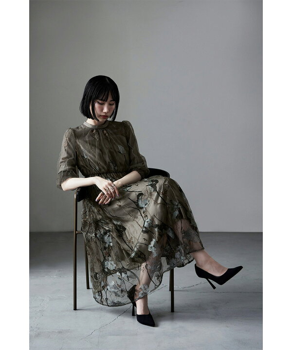 楽天市場】刺繍レースワンピース ドレス フォーマル 結婚式 二次会  