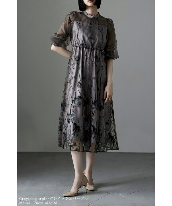 楽天市場】刺繍レースワンピース ドレス フォーマル 結婚式 二次会  