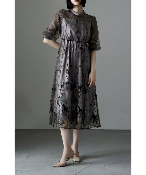 楽天市場】刺繍レースワンピース ドレス フォーマル 結婚式 二次会  