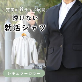 就活 透けない 女子 レディース 長袖 カッターシャツ 綿 ポリエステル ブラウス リクルート シャツ ワイシャツ 白 学生 採用試験 入社式 就活生 大学生 入学式 子供 入学 卒業 レギュラー インターン 女の子 ホワイト レギュラー 7 9 11 13 15 17 19 21 [M便 1/2]