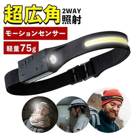 ヘッドライト ヘッドライト LEDライト ハンズフリー ヘッドランプ 充電式 釣り 登山 面発光 ヘルメット 夜間作業 防災 センサー 登山 作業 釣り 軽量 超高輝度LEDライト 超大広角