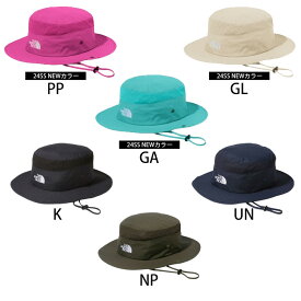 ザ・ノース・フェイス 2024年春夏 ブリマー ハット（ユニセックス） NN02339 帽子 トレッキング アウトドア キャンプ バイザー あご紐 取り外し可能 UV