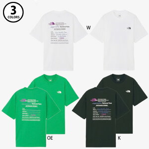 【メール便可】ザ・ノース・フェイス 2024年春夏 ショートスリーブ エントランス パーミッション ティー ユニセックス NT32439 トップス ウェア 半袖 Tシャツ S/S EntrancePermissionTee バックプリン