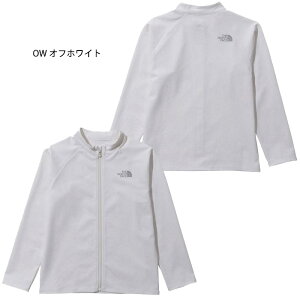 ザ・ノース・フェイス 2024年春夏 ロングスリーブ サンシェード フルジップ ジャケット(キッズ) NTJ12340 ジュニア 子供 ウェア 長袖 水辺 水陸両用トップス UV アウトドア キャンプ 水着 水泳